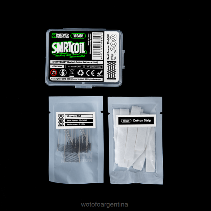 Wotofo SMRT conjunto v8 baby de malla y algodón nexmesh extremo Wotofo discount code 0P02X369