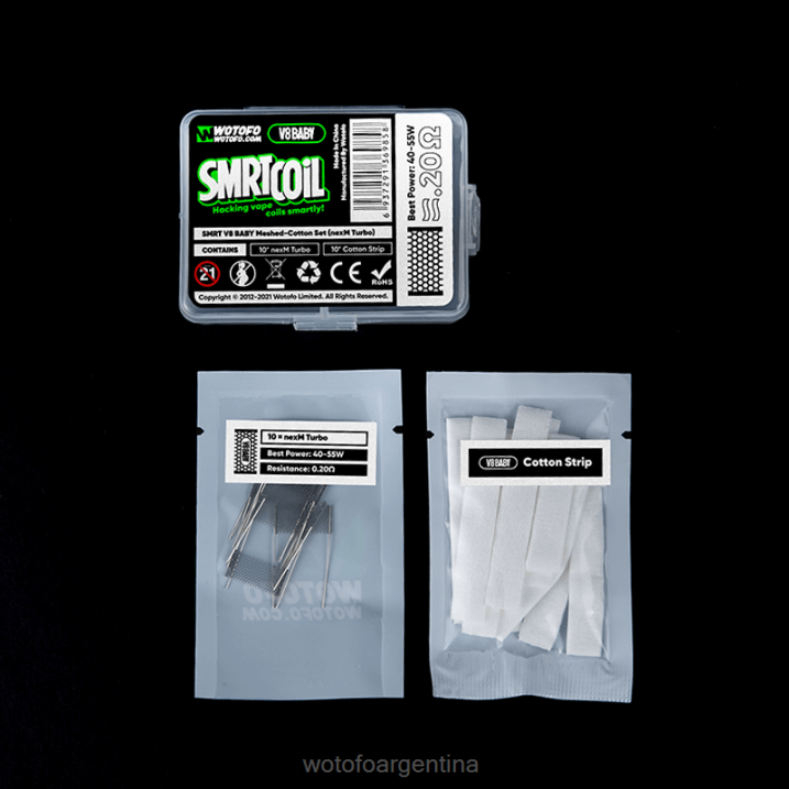 Wotofo SMRT conjunto v8 baby de malla y algodón nexmesh extremo Wotofo discount code 0P02X369