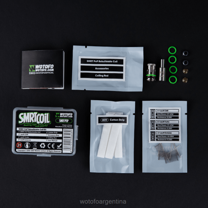 Wotofo SMRT kit de bobina reconstruible kit de bebé smrt v8 Wotofo argentina 0P02X341