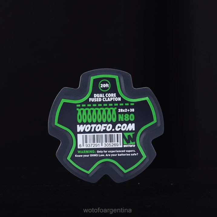 Wotofo carrete de alambre prefabricado Clapton fusionado de doble núcleo - 28*2+38 vaporizador Wotofo 0P02X345
