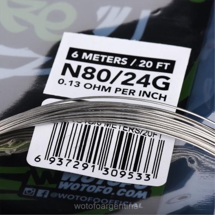 Wotofo carrete de alambre prefabricado alambre de competición ni80 - 24g Wotofo argentina 0P02X361