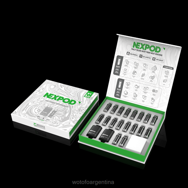Wotofo NEXPOD kit de 50 mg caja todo incluido Wotofo buenos aires 0P02X12