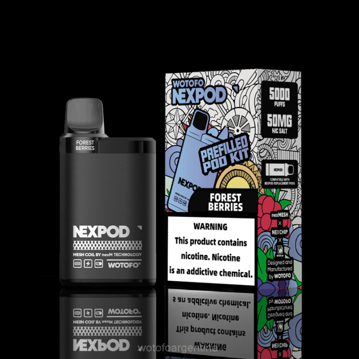 Wotofo NEXPOD kit de 50 mg caja todo incluido Wotofo buenos aires 0P02X12